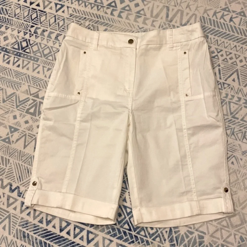 Chico’s White Bermuda Shorts
